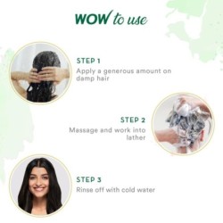 Wow Skin Science Green Tea and Tea Tree Anti-Dandruff Shampoo - Helps