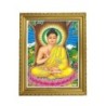 Satvik Lord Buddha Designer Wooden Golden Photo Frame (1), Religious