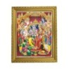Satvik Lord Ram & Goddess Sita Mata Family Photo, Designer Wooden
