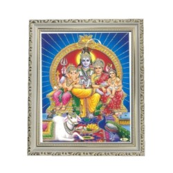 Satvik Lord Shiva, Mata Parvati, Lord Karthik with Lord Ganesha