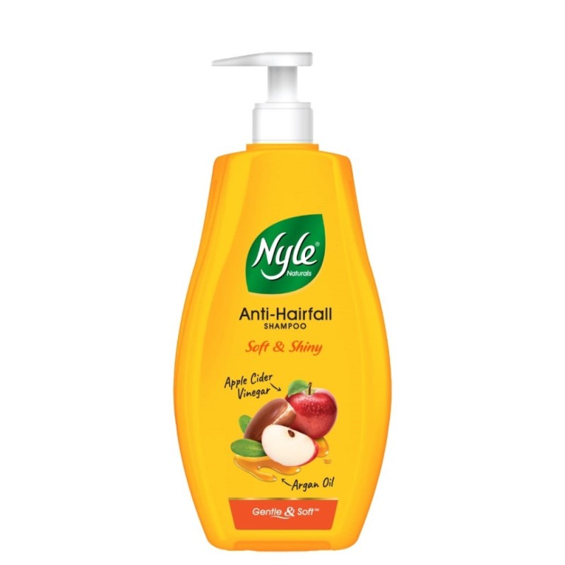 Nyle Naturals Soft & Shiny Anti Hairfall Shampoo with Apple Cider