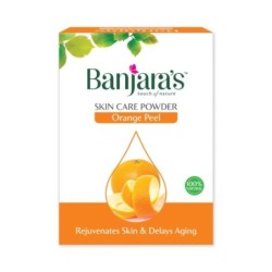 Banjara's Orange Peel Skin Care Powder - Rejuvenates Skin & Delays