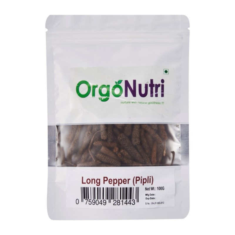 Orgonutri Whole Long Pepper, Indian Long Pepper, Pipli, Bì Bō 100g