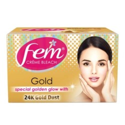 Fem Gold Creme Bleach, Special Golden Glow with 24K Gold Dust