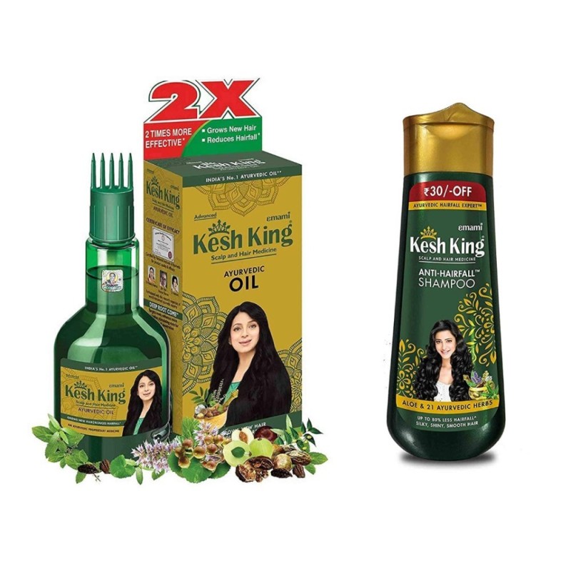 Kesh King Scalp & Hair Medicine Combo Pack of Ayurvedic Oil