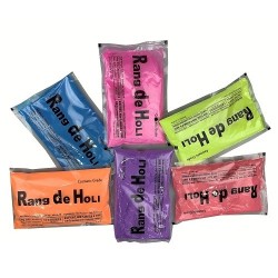 Rang De holi Color Powder (Gulal), 600g (6 Colors) Cosmetic Grade Color and Non Inflammable