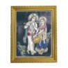 Satvik Radha Krishna Designer Wooden Photo Frame (4) for Pooja