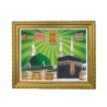 Satvik Mecca Madina Mosque Designer Wooden Golden Photo Frame