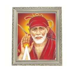 Satvik Shirdi Sai Baba Designer Wooden Photo Frame