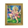 Satvik (New) Lord Hanumanji Flying with Dronagiri Mountain with Blue