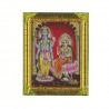 Satvik Lord Vishnu (Narayan) and Goddess Lakshmi Ji Religious Photo frame (1) (17x22cms)