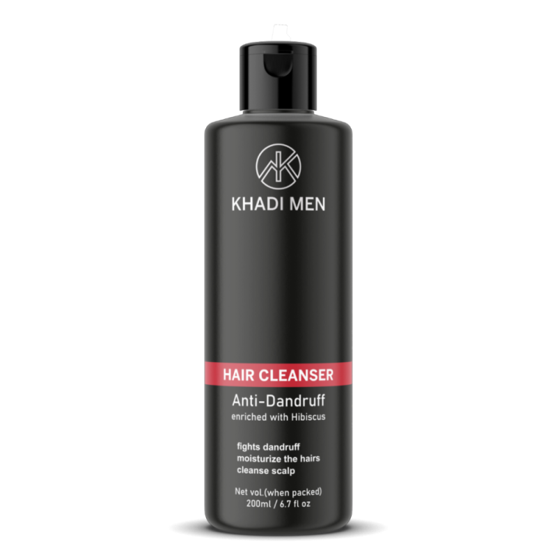 Khadi Men Anti-Dandruff Hair Cleanser - Enriched with Hibiscus