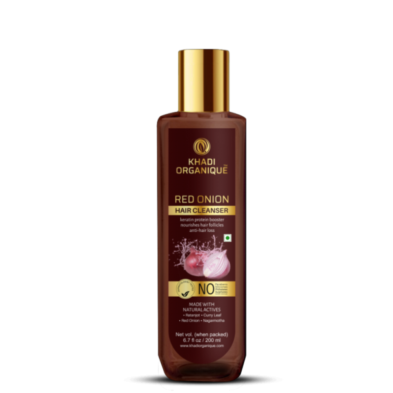 Khadi Organique (Shampoo) Red Onion Hair Cleanser - Keratin Protein