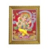 Satvik Lord Ganesha Designer Wooden Golden Photo Frame (2) for Pooja