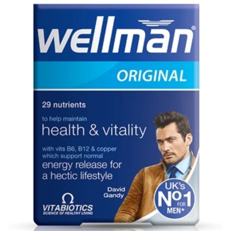 Vitabiotics Wellman Original, 30 Tablets-Health & Vitality Tablets