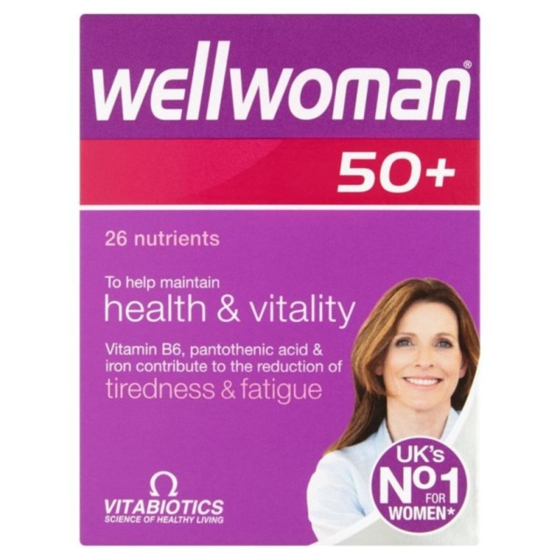 Vitabiotics Wellwoman 50+, 30 Tablets- Health & Vitality Tablets