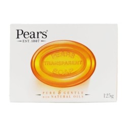 Pears Pure & Gentle Soap Bar with Natural Oils, Pack of 2 ( Each) 125g