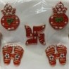 Satvik Meenakari Kalash Shubh Labh Laxmi Charan Swastik Stickers