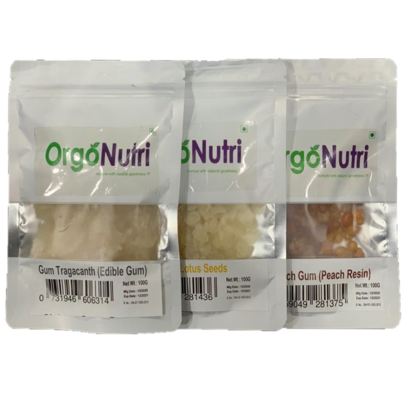 Orgonutri Collagen Combo Pack of Snow Lotus Seed, Gum Tragacanth