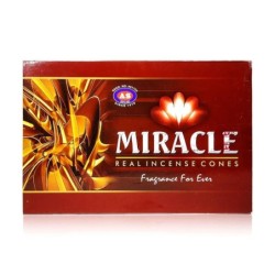 Miracle Real Incense Premium Dhoop Cones for Pooja and Prayer 12 Packs