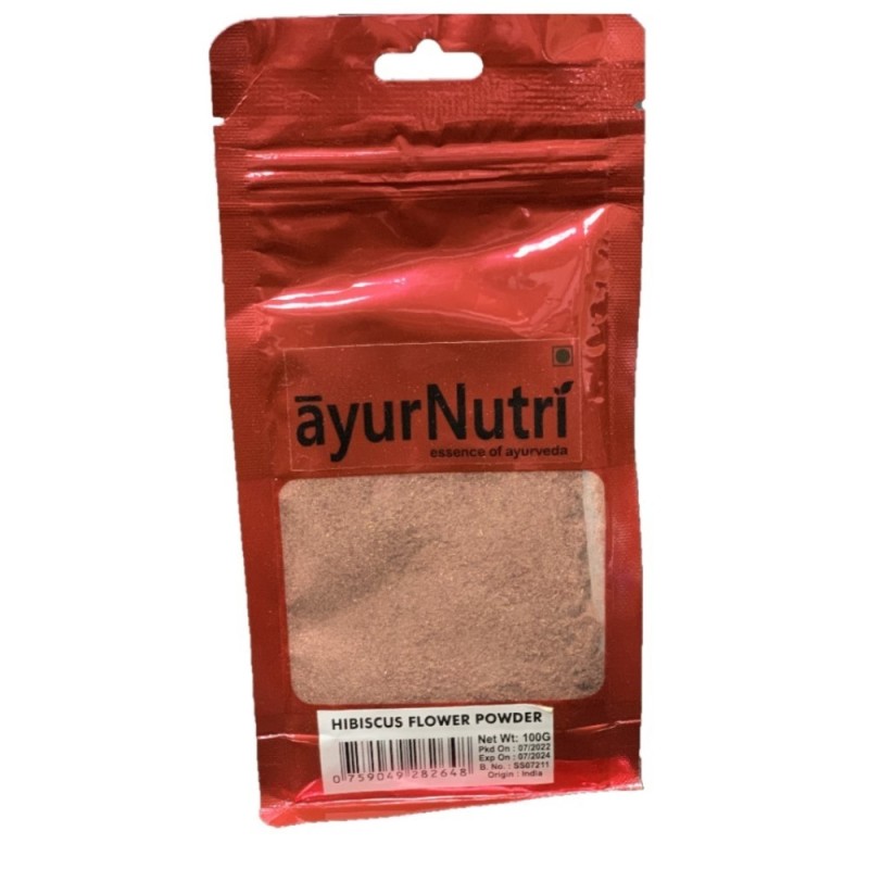 Ayurnutri Hibiscus Powder Net Wt 100g
