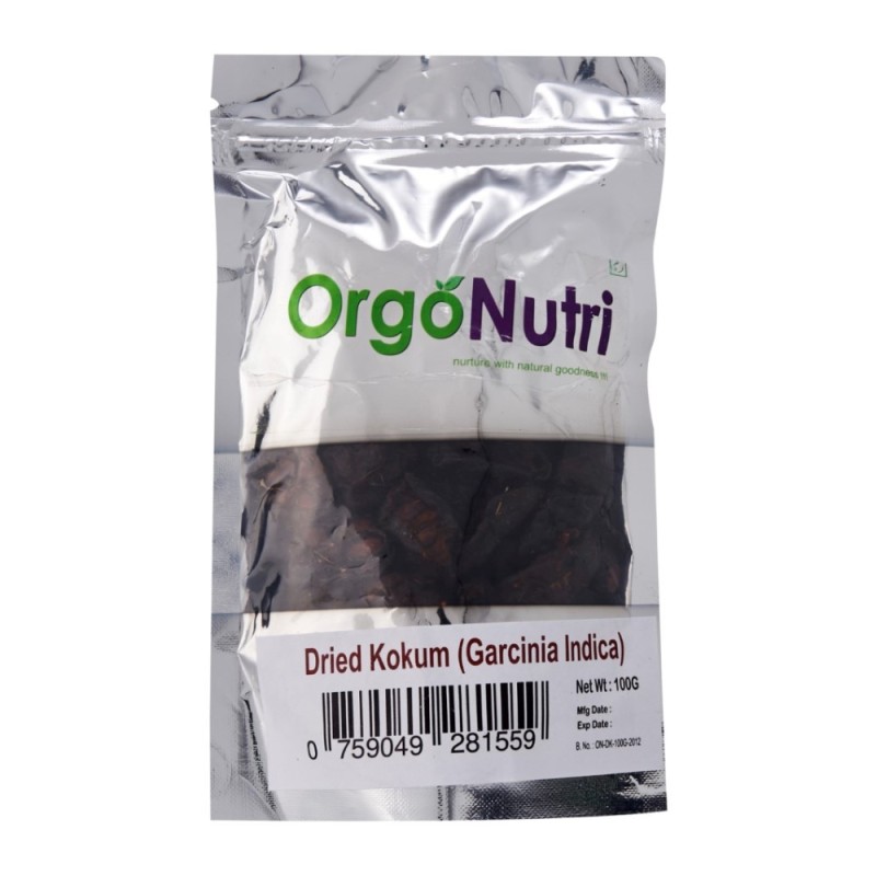Orgonutri Dried Kokum Rinds (Garcinia Indica), Adds Flavor and Color