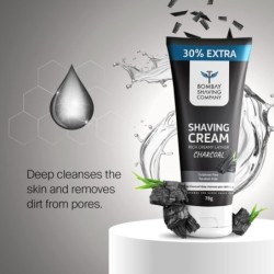 Bombay Shaving Company Charcoal Shaving Cream with Activated Charcoal