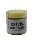 Satvik Abrak (Abir) Powder for Prayer and Pooja, 50g. Used for applying tilak. Used in Ganpati Pooja, Holi rituals.