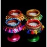 Satvik Colorful Clay Diyas for Diwali Festival, Multicolor Diwali