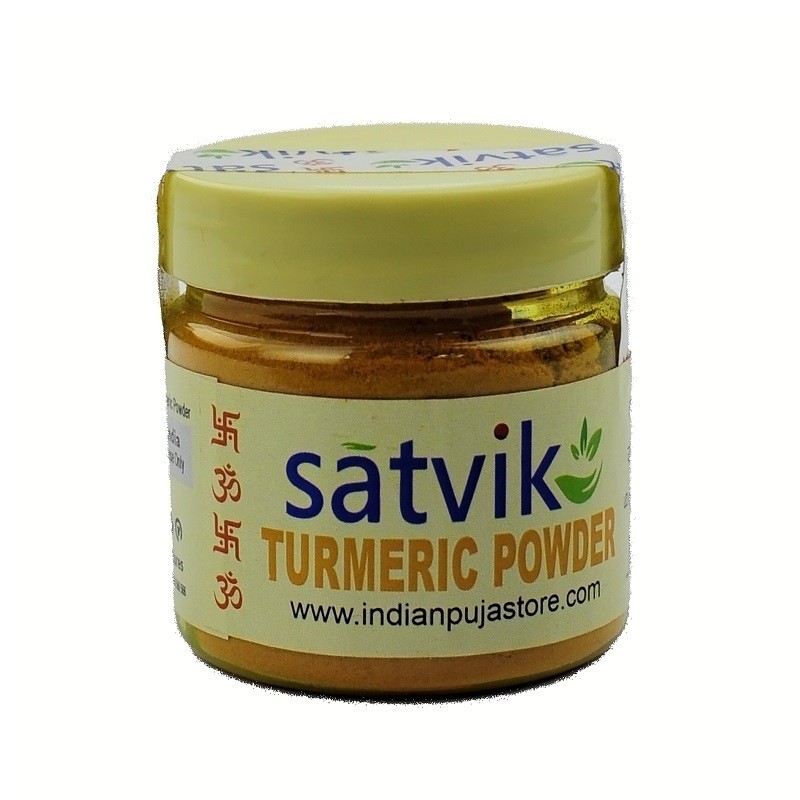 Satvik Organic Haldi (Turmeric) Powder for Pooja and Prayer, 50gm