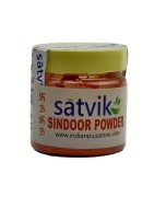 Satvik Natural Sindoor Powder (Orange), 50gm. Used by  married Indian women