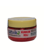 Satvik Kumkum Roli for Tilak and Pooja-Red Colour ,25gm