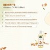 Indus Valley Bio Organic Cold Pressed Sweet Almond Oil 200ml