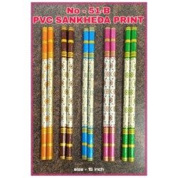 Wooden Dandiya Sticks- Sankhedo,pair of Sanedo Multi Color Wooden