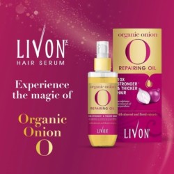 Livon Organic Onion Repairing Serum Oil for Stronger & Thicker Hair