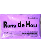 Rang De holi Color Powder (Gulal), 600g (6 Colors). 100g packets of red, pink, green, yellow, orange & blue.
