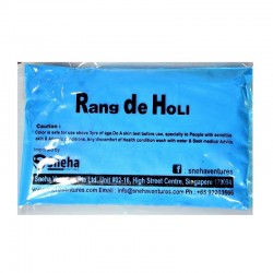 Satvik Rang De Holi Blue Color Powder (Gulal) 2 Packs of Color, (100gm each) Cosmetic Grade Color and Non Flammable