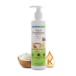 Mamaearth Curd Smoothening Shampoo for Women and Men; with Curd