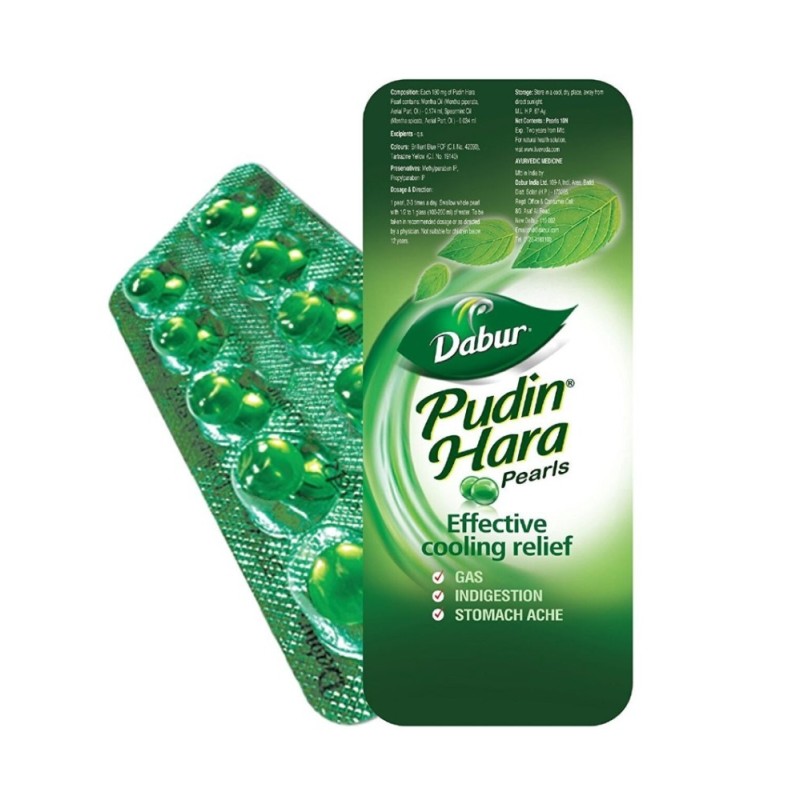 (30 Pearls) Dabur Pudin Hara Pearls for Effective and Cooling Relief