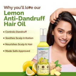 Mamaearth Lemon Anti-Dandruff Hair Oil for Flaky Scalp Scalp