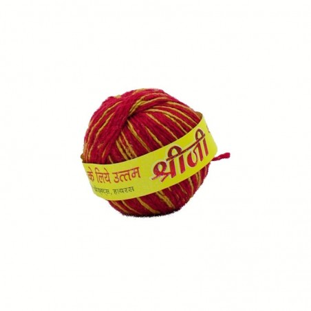 Satvik Kalawa Mouli Sacred Thread-Red,Yellow (Shudh Dhaga), 2 pieces.