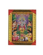 Lord Satyanarayan Swamy Vishnu Photo frame. Used for Satyanarayan Paath or prayer.