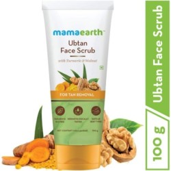 Mamaearth Tan Removal Ubtan Face Scrub with Turmeric and Walnut 100gm