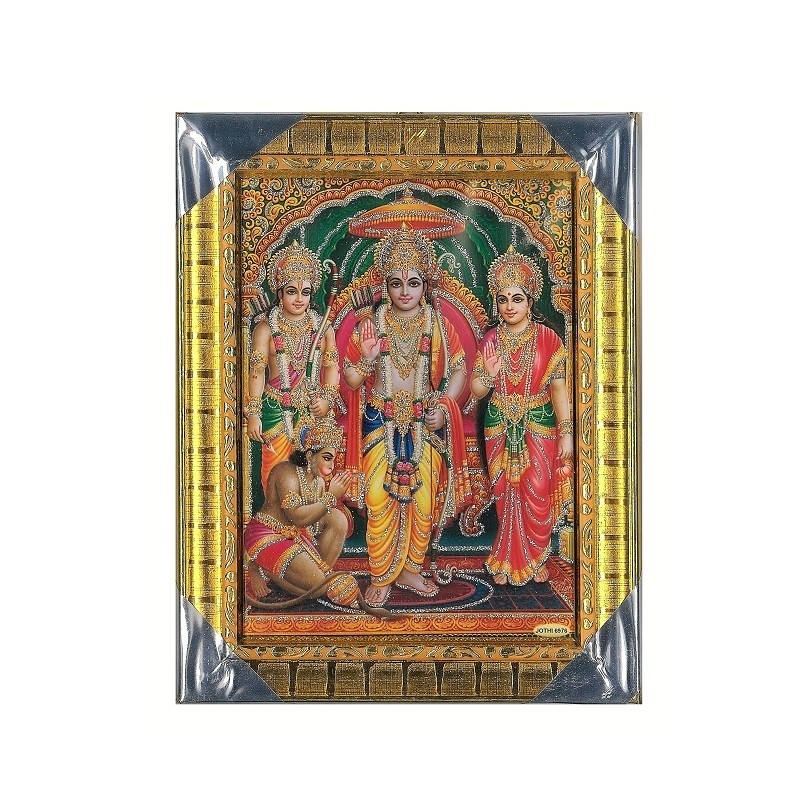 Shri Ram, Laksham And Sita Mata Photo Frame for Prayer/Decor