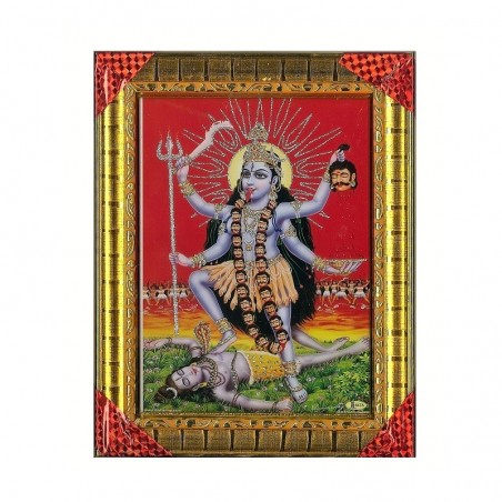 Goddess Kali Ma Photo Frame for Pooja/Wall Decor