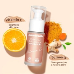 Mamaearth Hydra-Glow Full Coverage Dewy Finish Liquid Foundation