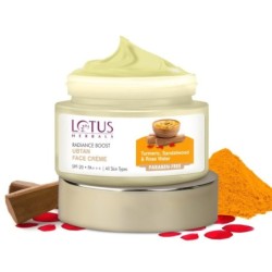 Lotus Herbals Radiance Boost Ubtan Face Cream SPF 20 Turmeric