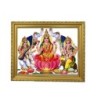 Goddess Maha Lakshmi, Ma Saraswati and Lord Ganesha Designer Golden