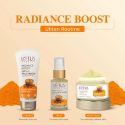 Lotus Herbals Radiance Boost Ubtan Face Scrub Turmeric, Sandalwood