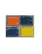 Satvik Colorful Rice for Rangoli Design, Set of 5 packets (500g) For Party & Festivals